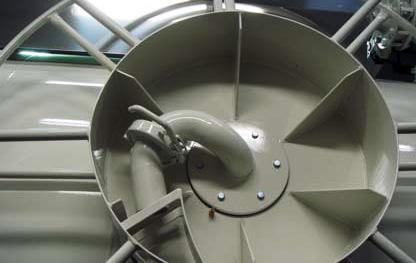 Suction hose reel with swivel For suction