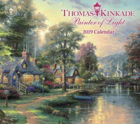 Living, or Sunday at Apple Hill and includes two inspiring quotes by Thomas Kinkade from his