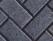 The Holland upper surface profile is a flat top with mitered edges. These pavers offer a contemporary look.