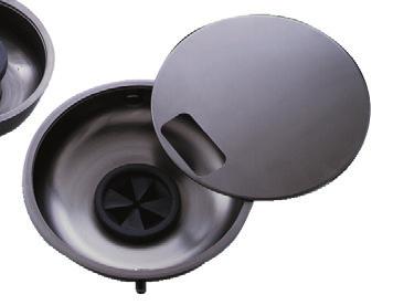 Sink Bowl Assemblies Available in 12", 15"or 18" #7 Collar Adaptor with Splash Baffle and Stopper