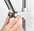 Adjustable head user guide 1. Rotate the spray plate lever clockwise or anti-clockwise to select the desired spray pattern. N.B.