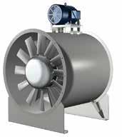 Vane Axial Fans Axial inline fans are designed for ducted indoor or outdoor applications. They are available in both direct drive and belt drive and with cast aluminum or fabricated steel propellers.