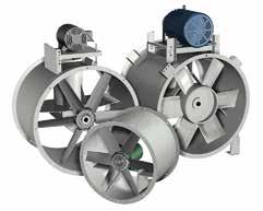 Tube Axial Fans Axial inline fans are designed for ducted indoor or outdoor applications. They are available in both direct drive and belt drive and with cast aluminum or fabricated steel propellers.