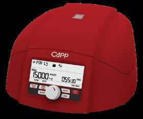 HIGH SPEED MINI-CENTRIFUGE CAPP Mini-centrifuge is designed to be an easy-to-use, high performance mini-centrifuge in a modern and attractive form equipped with maintenance free drive.