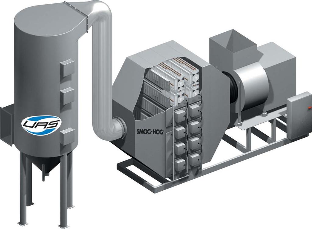 CONFIGURED TO YOUR NEEDS Smog-Hog PSH systems offer the unique flexibility to accommodate any air volume or building parameter, including areas where traditional exhaust configurations are