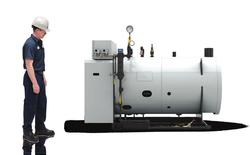 High-Efficiency, Low-Emission Steam Boiler in a Compact Footprint The ClearFire -H compact, gas-fired horizontal boiler is designed specifically for the requirements of the light industrial and