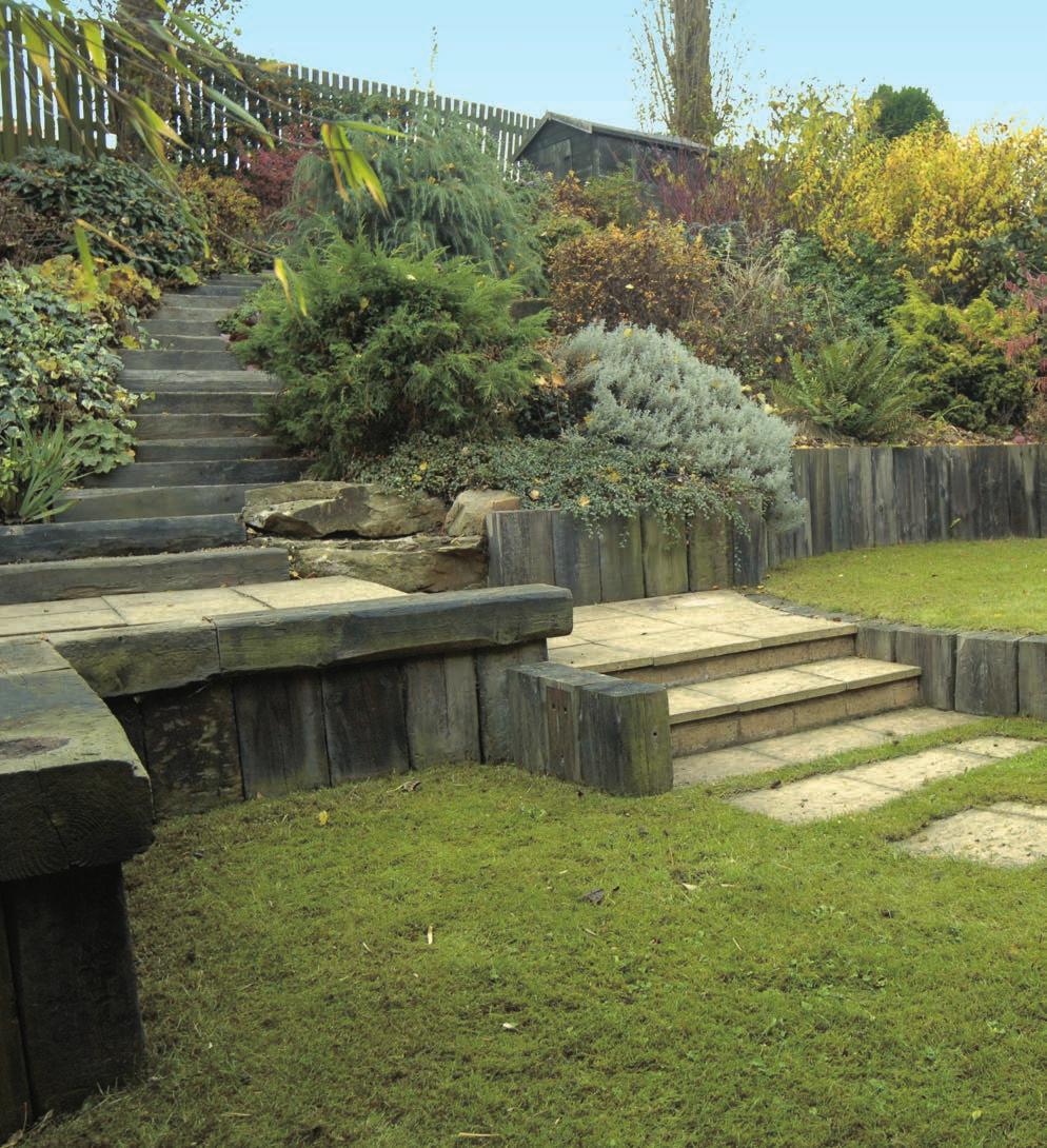 Edgings & Sleepers Edgings and sleepers form a timeless finishing touch to any garden. Our range of edgings can complement any patio or use them to create paths and borders.