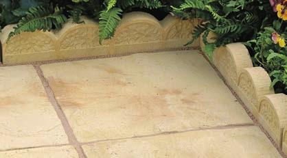 Country edgings are compatible with most traditional paving
