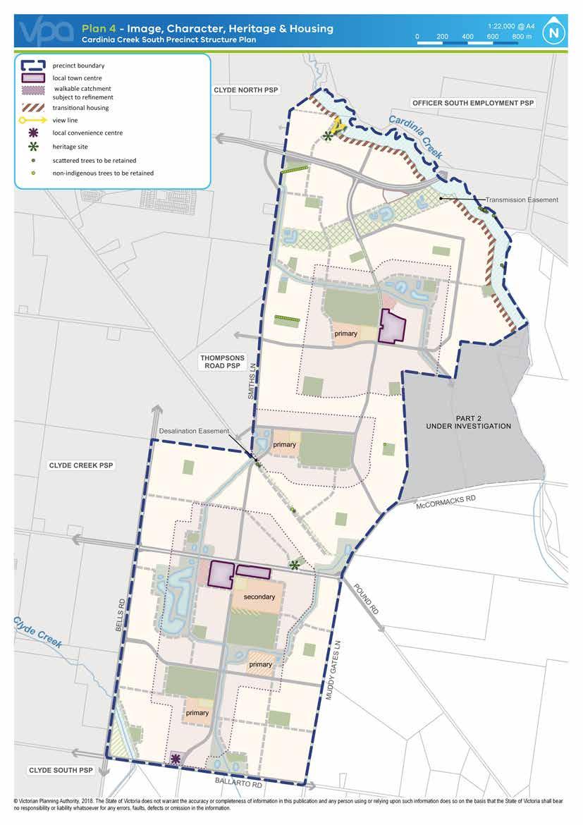 16 CARDINIA CREEK SOUTH PRECINCT STRUCTURE PLAN March 2018 Victorian Planning Authority, 2018.