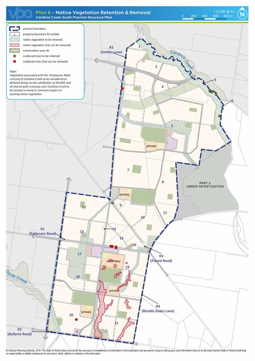 32 CARDINIA CREEK SOUTH PRECINCT STRUCTURE PLAN March 2018 Victorian Planning Authority, 2018.