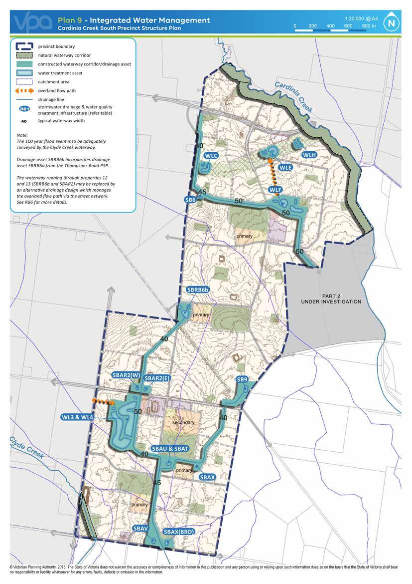 44 CARDINIA CREEK SOUTH PRECINCT STRUCTURE PLAN March 2018 Victorian Planning Authority, 2018.