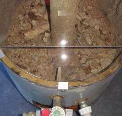 Hot water from a traditional tank-type water heater comes from the stored water in the tank.