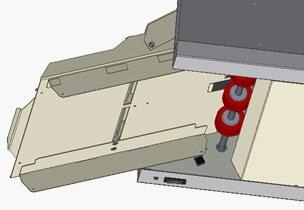 Set the side guides (8) to the width of the paper being used and secure the position of the side guides using the thumb screws (14).