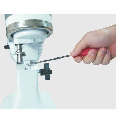Never use water jets directly to the machine. 4. Agitator Height Adjustment Mixer BPS-06 comes adjusted from factory.