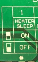 Energy Saving Sleep Mode disables the heater circuit if the unit has not been used for a continuous 3 hour or
