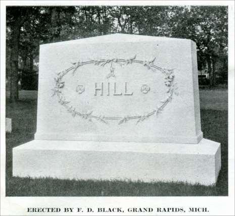 (photo caption) The Hill monument was Erected