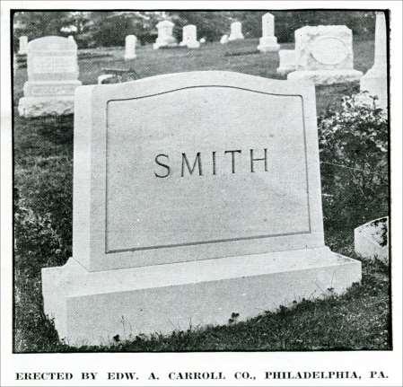 (photo caption) The Smith monument was Erected