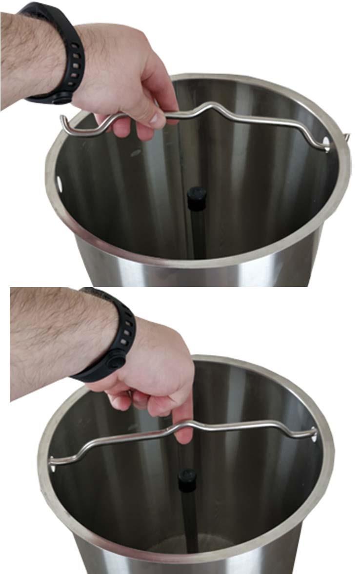 We recommend installing the malt pipe handle before you add your grain and malt pipe into to your BrewZilla.