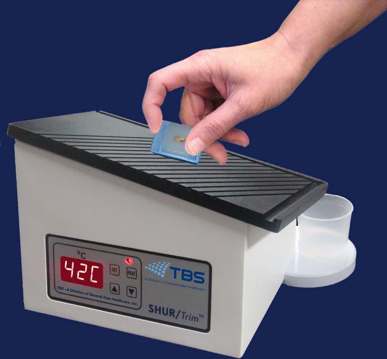 INTRODUCTION Congratulations on your decision to purchase a TBS SHURTrim Paraffin Block Trimmer. Your instrument is designed to remove excess paraffin from embedded tissue cassettes.