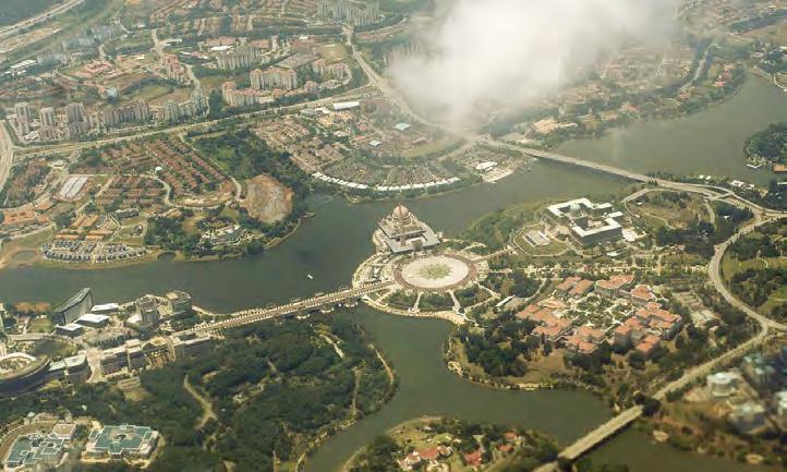Putrajaya has become a fully livable city with the artificial lake and significant portions of the central axis completed,
