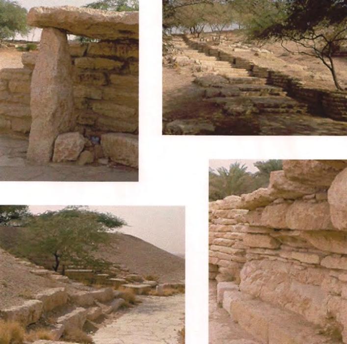 site was excavated, shaped and stacked to create walkways, steps,