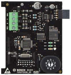 B820 SDI2 Inovonics Interface Module Allows communication between Bosch control panels and an Inovonics EN4200 EchoStream Serial Receiver with