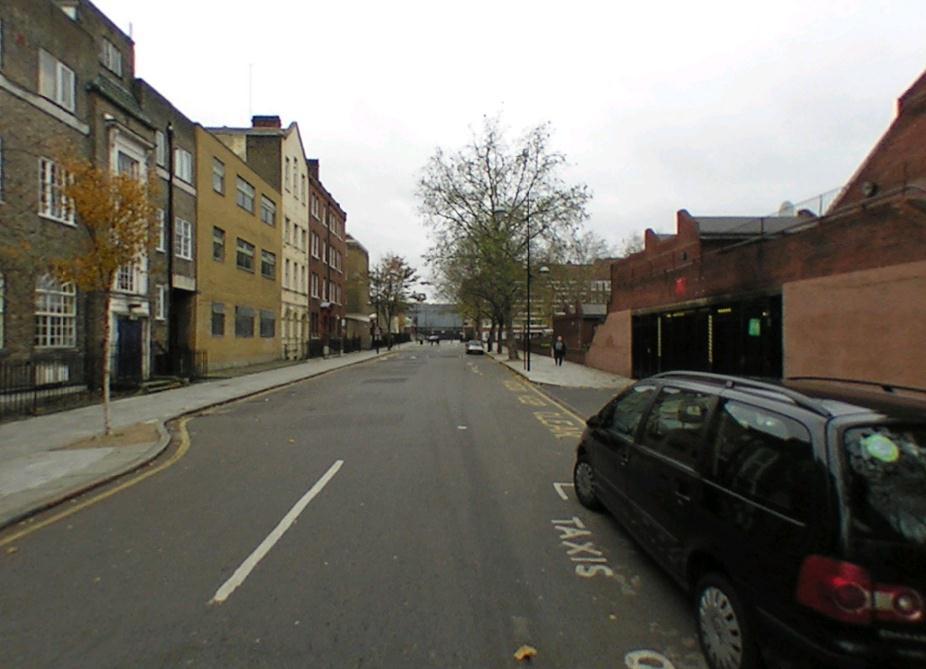 View 8: Phoenix Road to Euston Station A taller building at location B would be partially visible from this location.