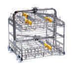 GW2045, GW1060, GW4060, GW3060 AND GW4090 WASHING ACCESSORIES BASKETS CPF1 Complete bottom level basket with edging and handles. Made of flat stainless steel mesh with mesh openings of 10x10 mm.