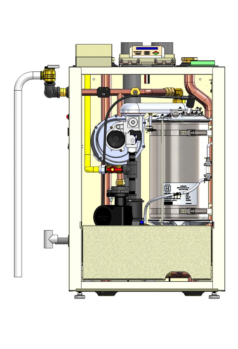 Keep combustion air and vent terminations (outside building) free from trash, vegetation and other items capable of blocking flow. FIGURE 5-2 Safety Relief Valve Discharge Piping 5.