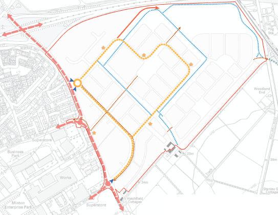 5.1 Transportation and Access Analysis of the existing junctions close to the Site confirms that the A142 / Studlands Park Avenue and the A14 / A142 junctions are over current capacity in the peak