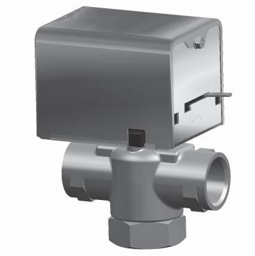 Opens and closes in conjunction with starting and stopping of blower motor(s) on thermostat demand, 115 volt, brass body. Model sizes 2 thru 6 use 3/4" NPT, sizes 8 thru 14 use 1" NPT.