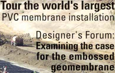 the embossed geomembrane