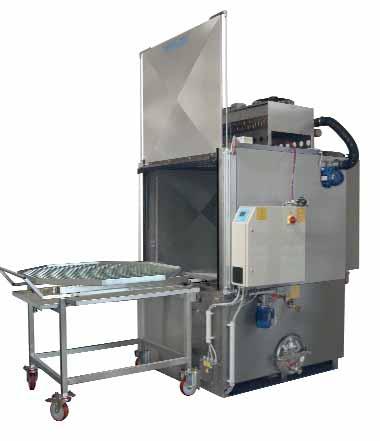 EVO BIG 1200-1400 -1800 Systems for washing of HEAVY AND LARGE MECHANICAL PARTS with integrated SPENT FLUID PURIFICATION cycle Timed vapour exhaust and condensation External AISI 304 stainless steel