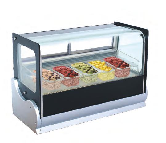 562kW 1200 x 540 x 790mm 122kg Half side heated, half side refrigerated Ideal application where floor space is limited Heated temperature range +40 C to +75 C Refrigerated