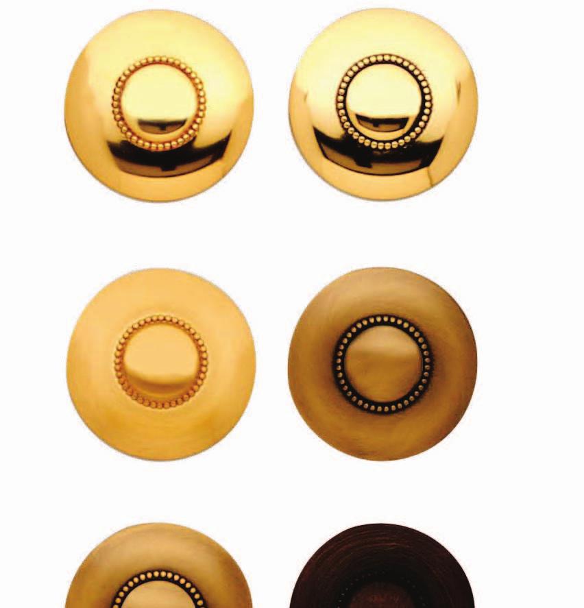 (003) Polished Brass (007) Polished Brass Antiqued (24J) Satin Jewelers Gold
