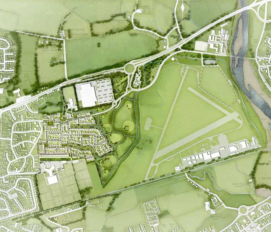 Opening up access for the Shoreham Airport Commercial Development with additional new inward