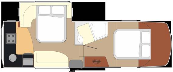 DIMENSIONS & FLOOR PLANS BERTH: EXTERNAL DIMENSIONS Overall body length: 8.