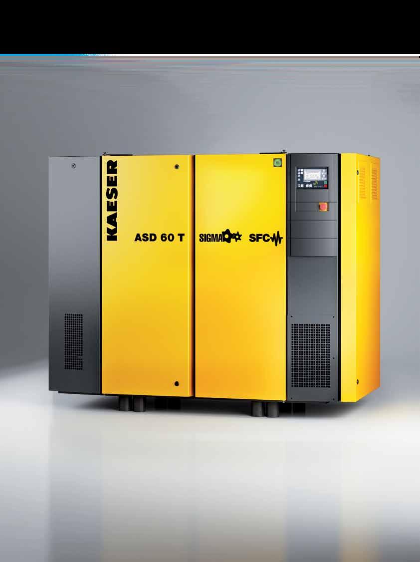 ASD SFC series Variable speed control perfected Specific power (kw/m³/min) Conventional speed control Efficient SFC