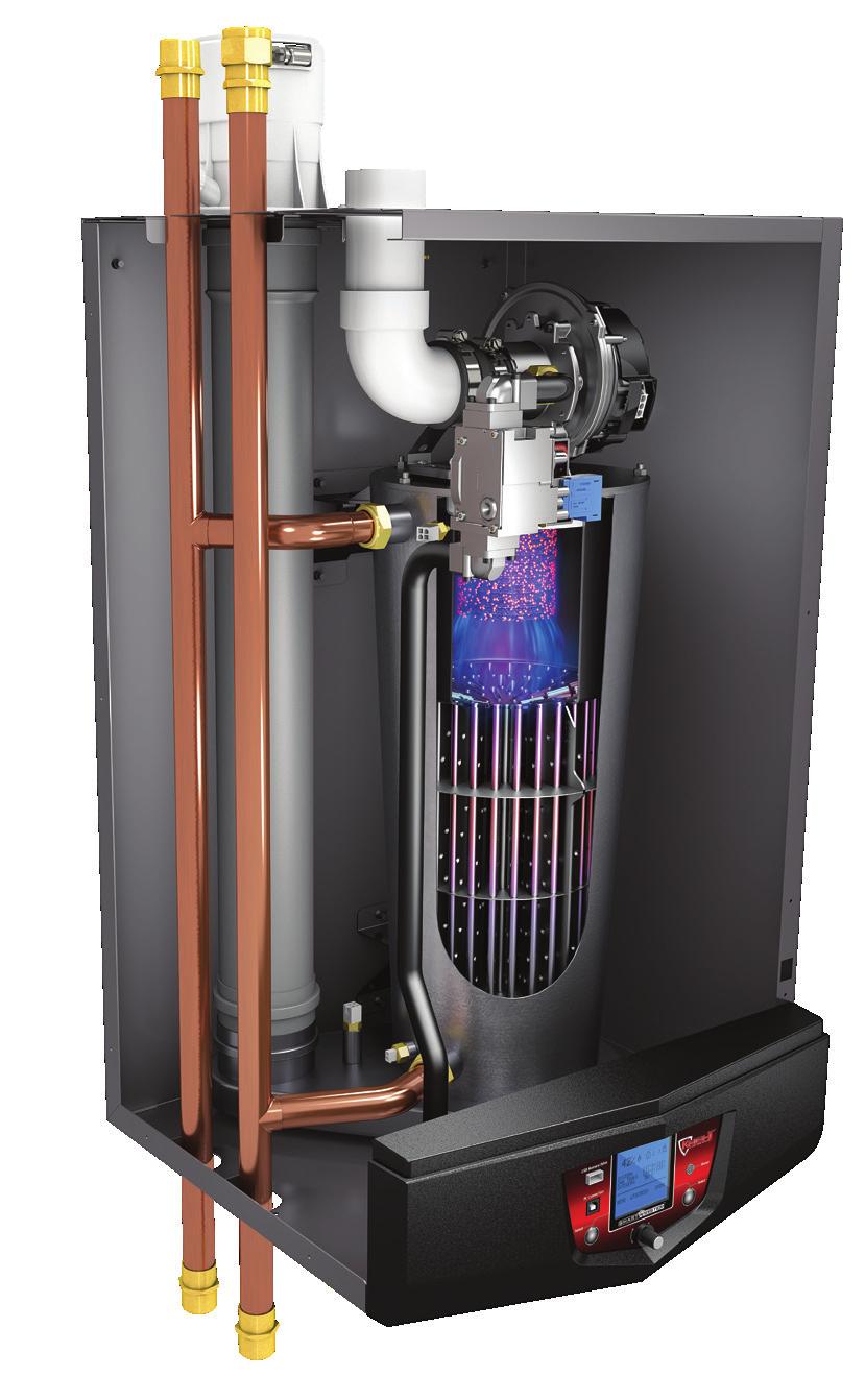 2 2 FIRE-TUBE HEAT EXCHANGER Low pressure drop saves on pump operation costs and provides