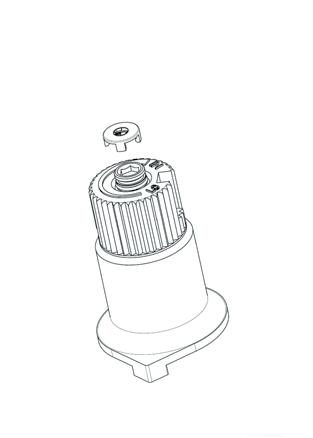 15) Turn control knob to the OFF position. 16) Remove the black protection cap by hand from the high-low knob (Fig.1). 20) Using the Allen wrench as shown in Fig.