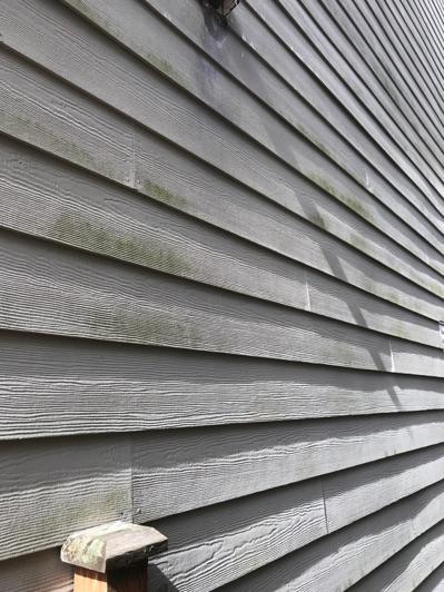 1. Siding Condition Exterior Areas Siding appeared in good condition overall. Cement fiberboard siding.
