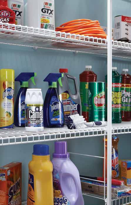 Laundry/Utility ClosetMaid wire shelving can help keep laundry and utility rooms clean and tidy. And anything that helps mom spend less time in the laundry room is a good thing.