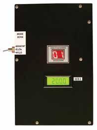 The PDM-1000-2 Meter (Option A) may be built into the 2000 Series Control Panel to locate a heat actuated point on the Protectowire Linear Heat Detector.