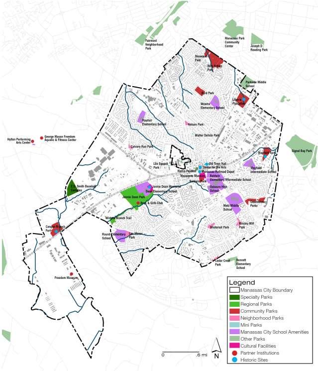 Appendix D: Existing Conditions Figure B-9: Map of Manassas City Parks,