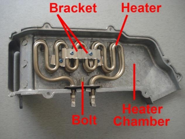 Heater chamber without the top cover 11.3.3 If you can t find the trouble shooting refer to the above mentioned, please replace a new electronic module. 12.