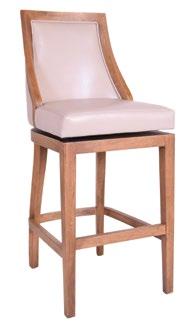 Brown PU Chair - 870(w) x 80(d) x 90(h) mm Stool - 00(w) x