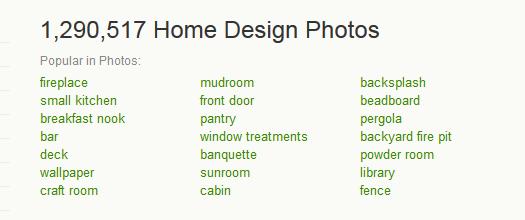 Getting Ideas Search for your ideas in two ways: BROWSE ROOMS: an easy way to search for images based on
