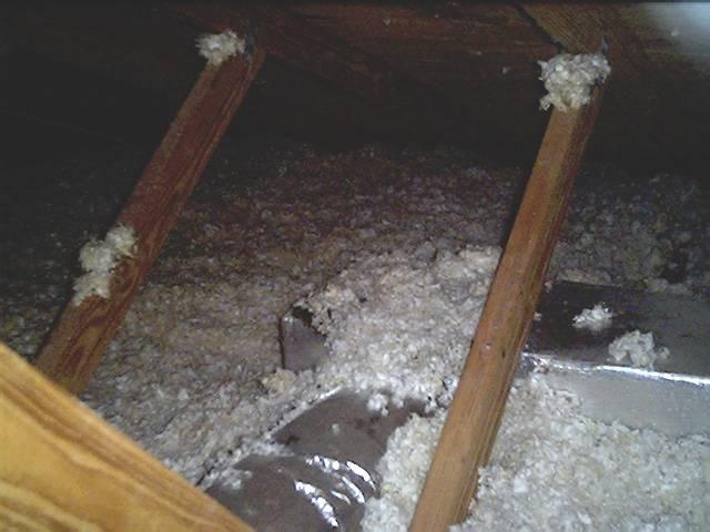 Figure 7 shows a cold spot on the hallway ceiling that indicated a possible leak in the supply system in the attic of this home. Attic inspection showed exactly that, as seen in Figure 8.