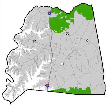 Ratio 78% The predominate land use type is single-family residential, subject to the limitations set forth in the Yadkin-Back Creek and Yadkin-Coddle Creek Watershed (WS-II-BW) Zoning Overlay