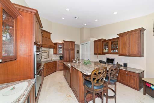 Kitchen Designed & Equipped For A Culinary Chef Custom cherry